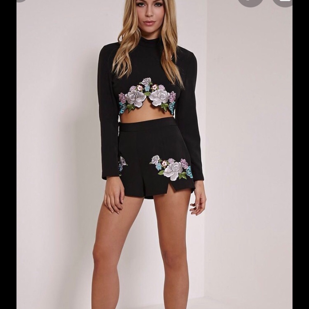 New with Tags. Pretty Little Thing Black Top&Short